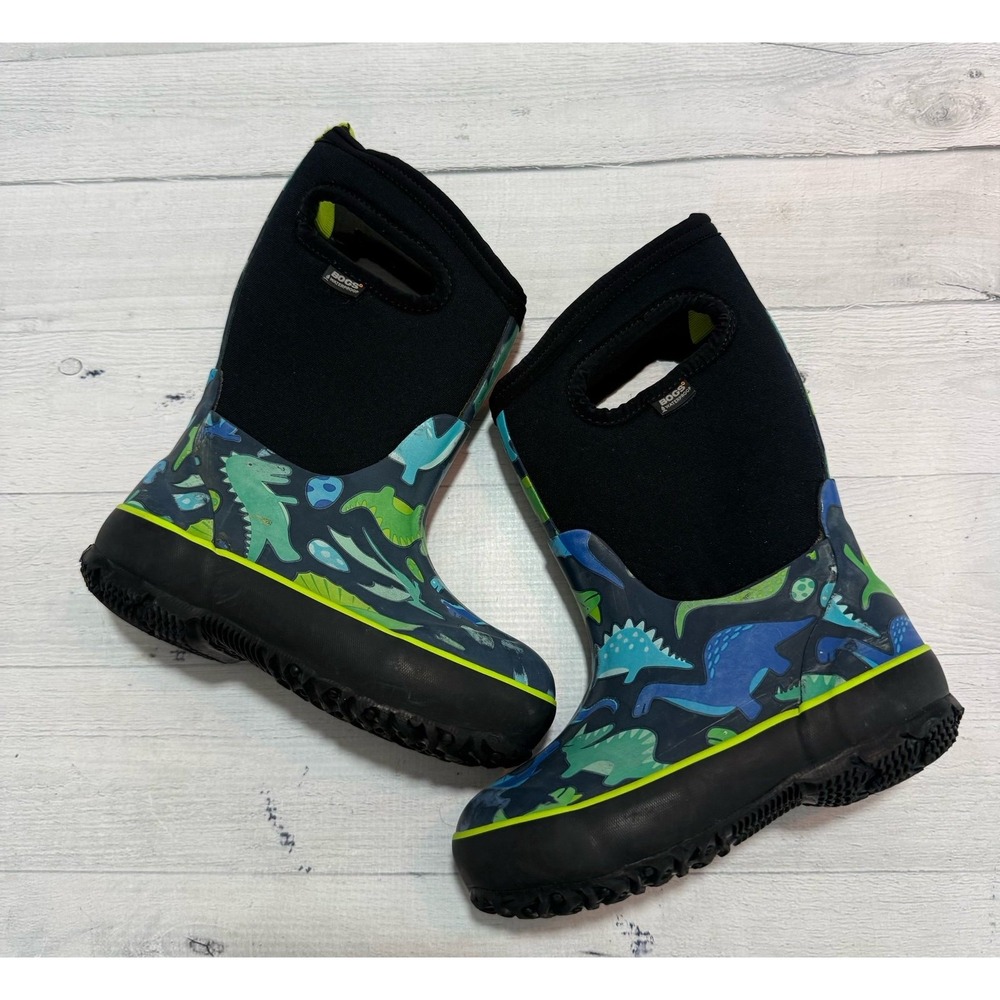 BOGS kids classic snow boot dinosaur print little kids size 10